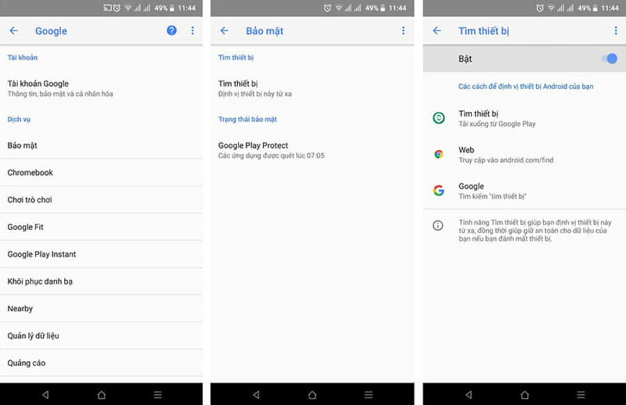 Tìm kiếm thiết bị - Hình 1 Tìm kiếm thiết bị - Hình 1