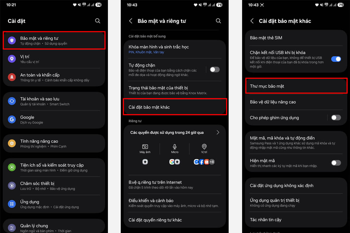 4 tính năng bảo mật trên điện thoại Samsung giúp bạn miễn nhiễm lừa đảo, rò rỉ dữ liệu - Hình 3 Thư mục bảo mật