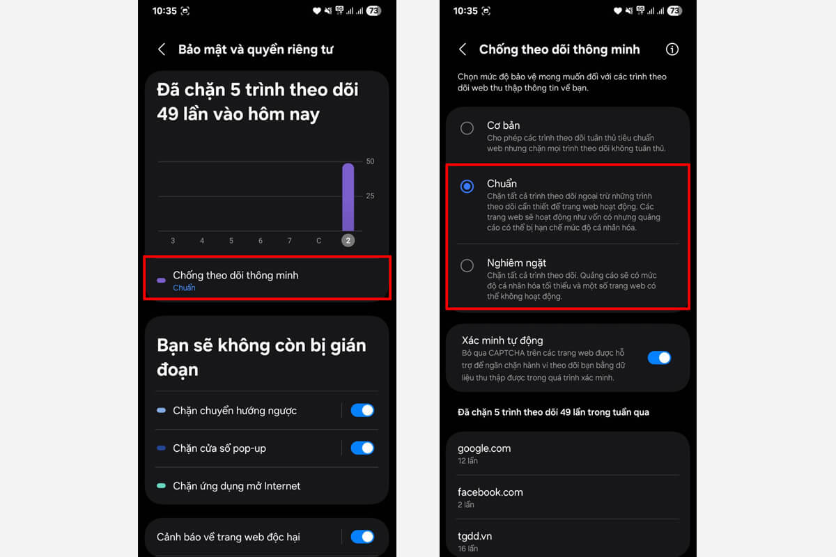 4 tính năng bảo mật trên điện thoại Samsung giúp bạn miễn nhiễm lừa đảo, rò rỉ dữ liệu - Hình 4 Samsung Internet
