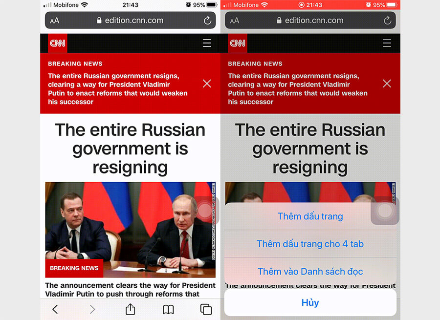 6 mẹo cực hay khi lướt web trên iPhone chỉ với thao tác nhấn giữ - Hình 2 6 mẹo cực hay khi lướt web trên iPhone chỉ với thao tác nhấn giữ - Hình 2