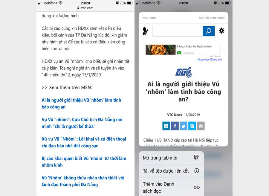 6 mẹo cực hay khi lướt web trên iPhone chỉ với thao tác nhấn giữ - Hình 3 6 mẹo cực hay khi lướt web trên iPhone chỉ với thao tác nhấn giữ - Hình 3