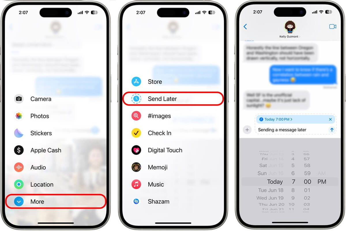 Lên lịch gửi tin nhắn sau