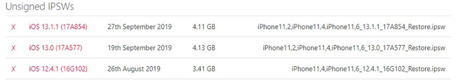 Apple chính thức khóa sign iOS 12.4.1, iOS 13 và 13.1.1