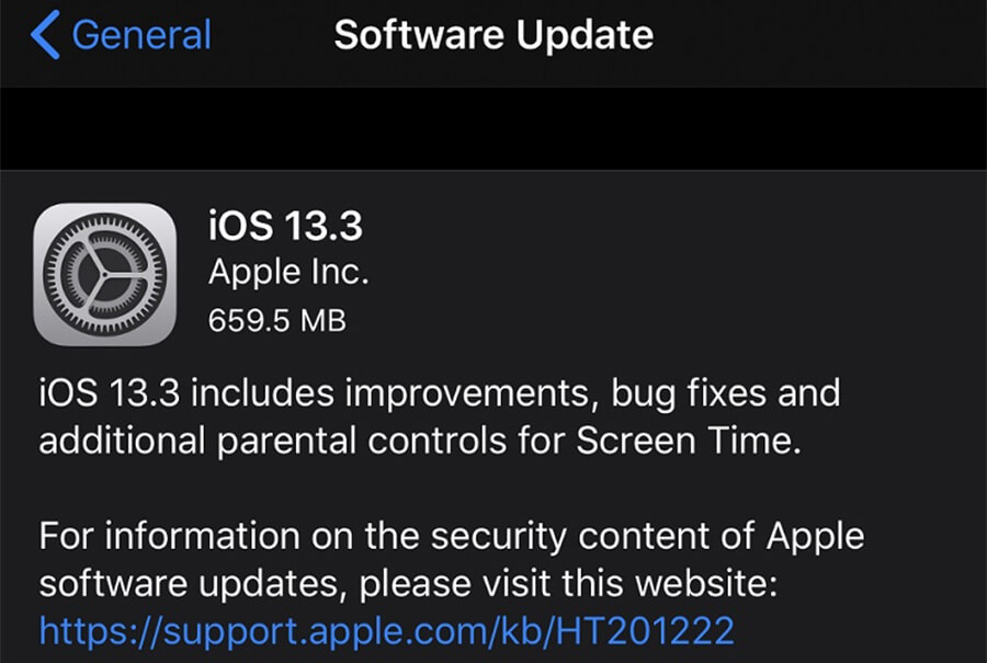 Apple chính thức phát hành bản cập nhật iOS 13.3 cho iPhone và iPad