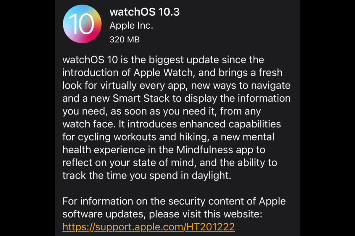 Apple bất ngờ phát hành watchOS 10.3 với mặt đồng hồ mới và sửa lỗi Apple bất ngờ phát hành watchOS 10.3 với mặt đồng hồ mới và sửa lỗi