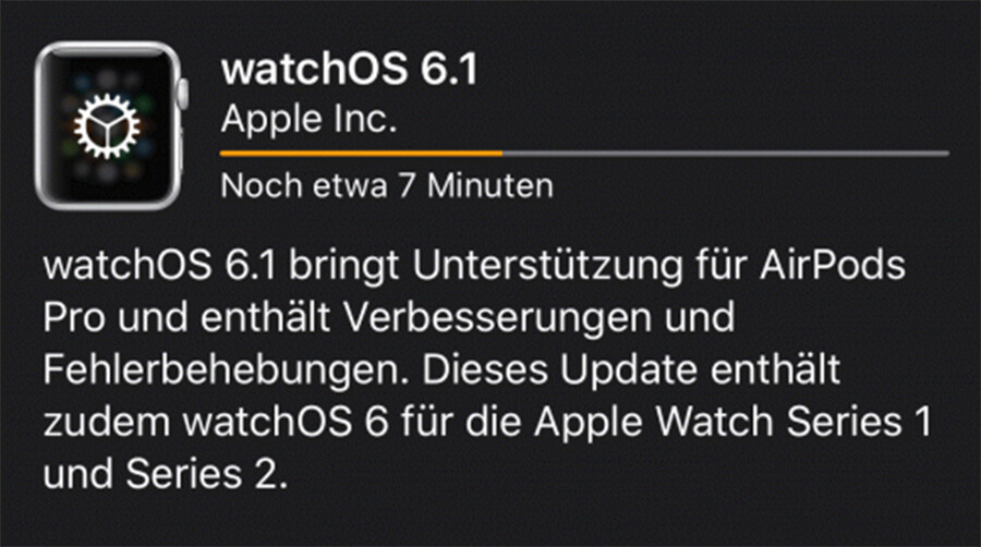 Apple chính thức phát hành watchOS 6.1, hỗ trợ cả Apple Watch thế hệ cũ
