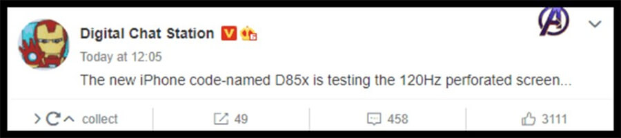 Apple đã bắt đầu thử nghiệm màn hình đục lỗ cho iPhone 14 series bản Pro Apple đã bắt đầu thử nghiệm màn hình đục lỗ cho iPhone 14 series bản Pro