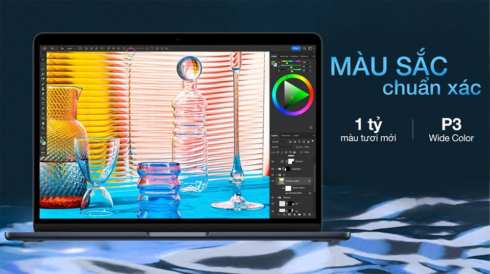 MacBook Air 13-inch 2022 | M2 8GB/512GB - Màu sắc màn hình