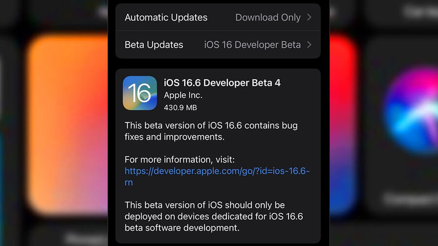 Apple chính thức phát hành iOS 16.6 và iPadOS 16.6 Developer Beta 4 - Hình 2