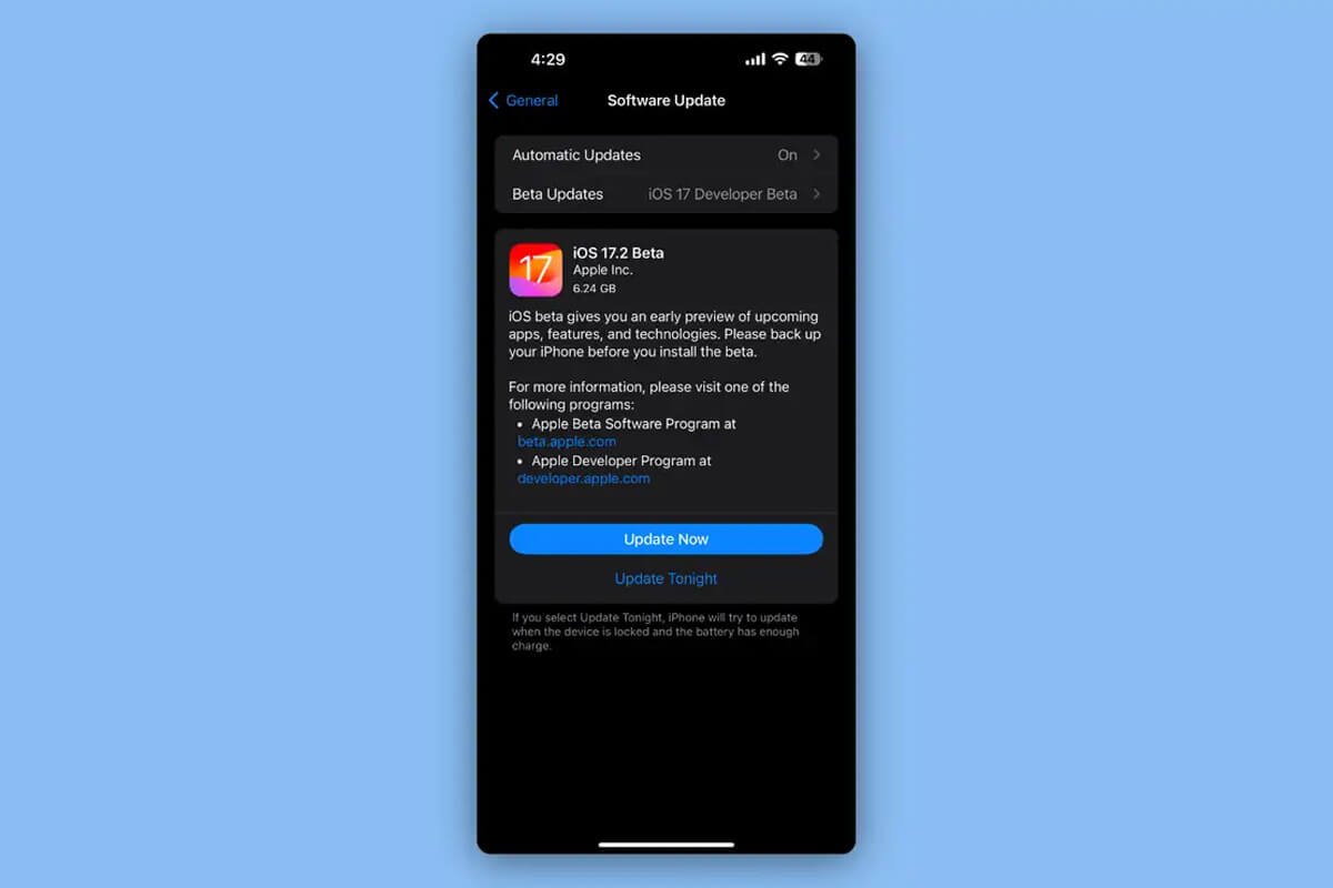 Apple ra mắt iOS 17.2 và iPadOS 17.2 beta 1 dành cho nhà phát triển
