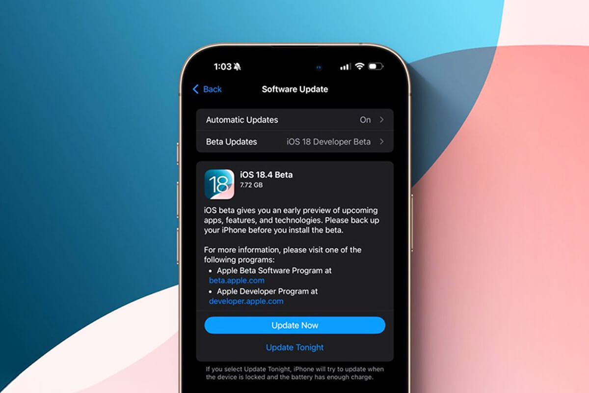 iOS 18.4 Beta - Hình 1