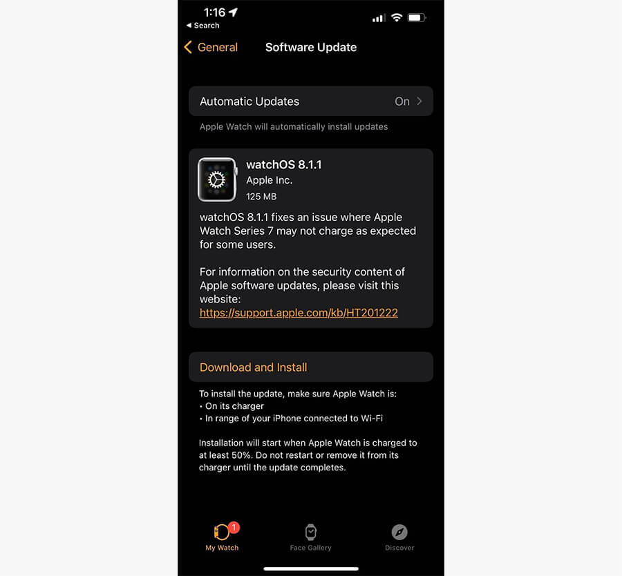 Apple phát hành watchOS 8.1.1: Sửa lỗi "sạc không như mong đợi" cho Watch Series 7 Apple phát hành watchOS 8.1.1: Sửa lỗi "sạc không như mong đợi" cho Watch Series 7