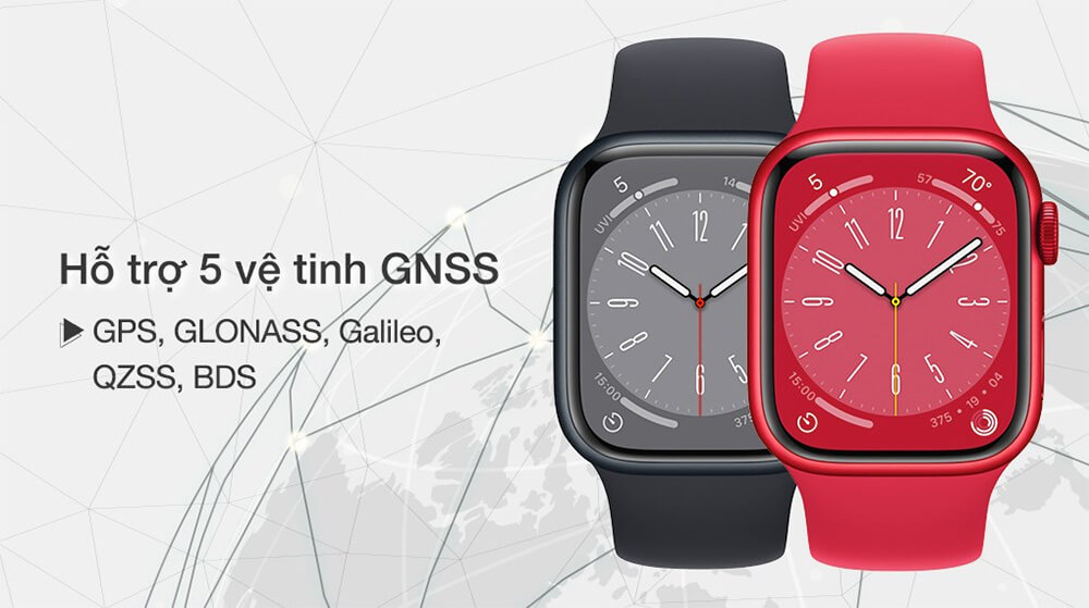 Apple Watch Series 8 GPS 41mm NHÔM - Định vị