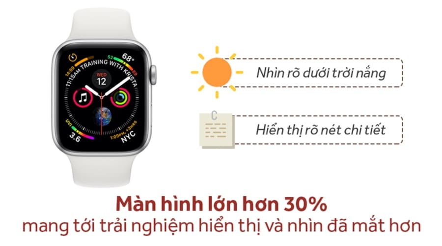 Apple Watch Series 4 40mm Nhôm (LTE) - Like New 99% - Hình 1