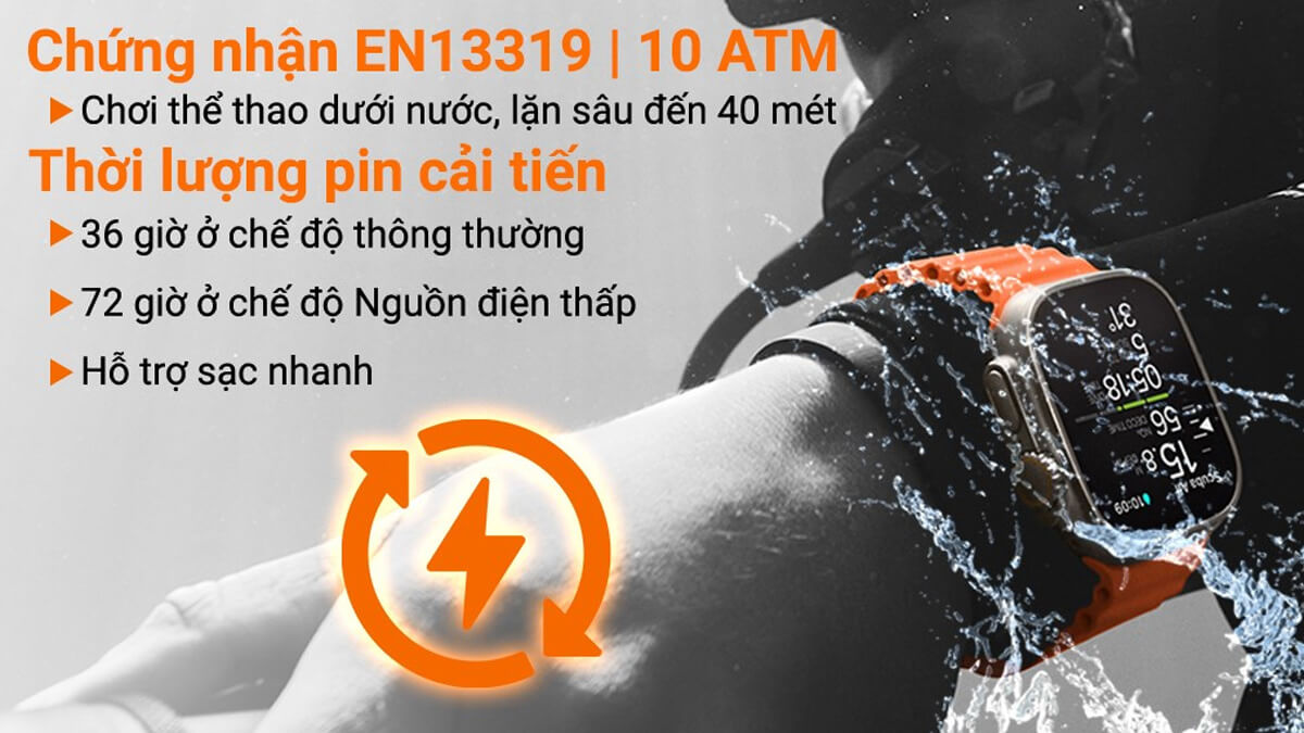 Apple Watch Ultra 2 LTE dây OCEAN - Hình 7 Apple Watch Ultra 2 LTE dây OCEAN - Hình 7