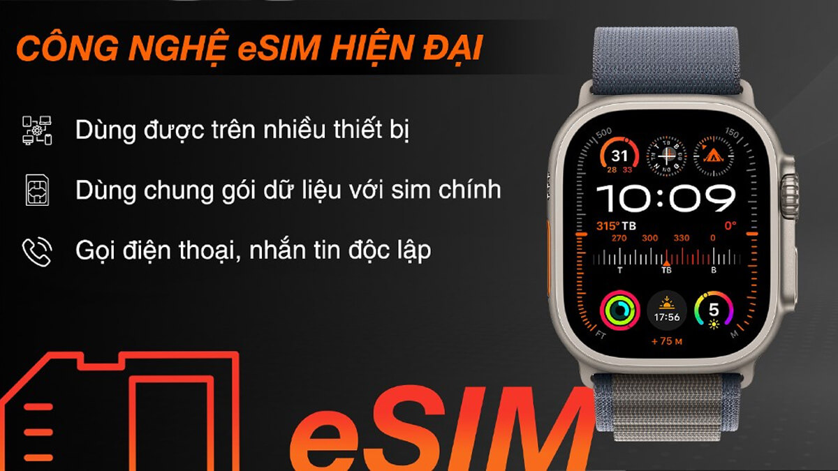 Apple Watch Ultra 2 LTE dây ALPINE - Hình 6 Apple Watch Ultra 2 LTE dây ALPINE - Hình 6