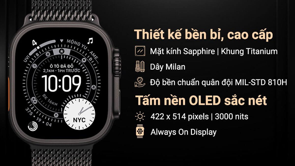 Apple Watch Ultra 3 - Thiết kế Apple Watch Ultra 3 - Thiết kế