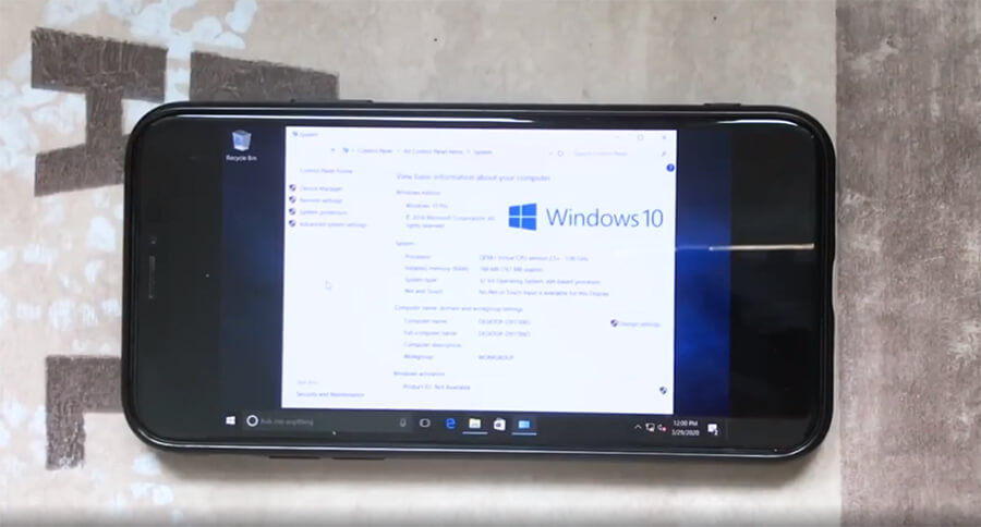 Bạn nghĩ sao về chiếc iPhone X chạy Windows 10 hoàn chỉnh?