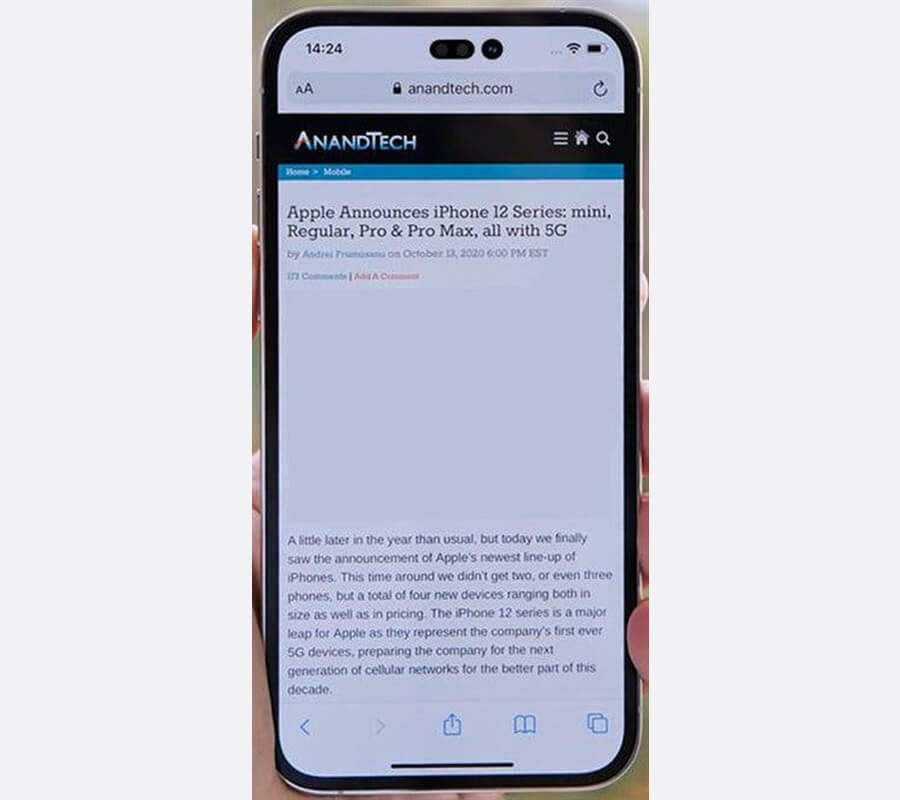 Bất ngờ lộ ảnh trên tay iPhone 14 với màn hình đục lỗ mới lạ - Hình 2