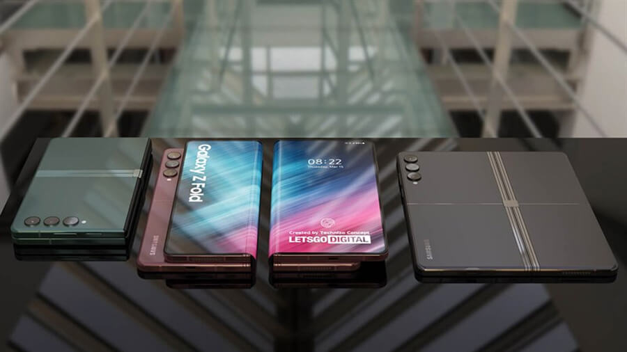 Bất ngờ xuất hiện hình ảnh concept Galaxy Z Fold có thể gập màn hình ngang dọc tùy thích - Hình 2