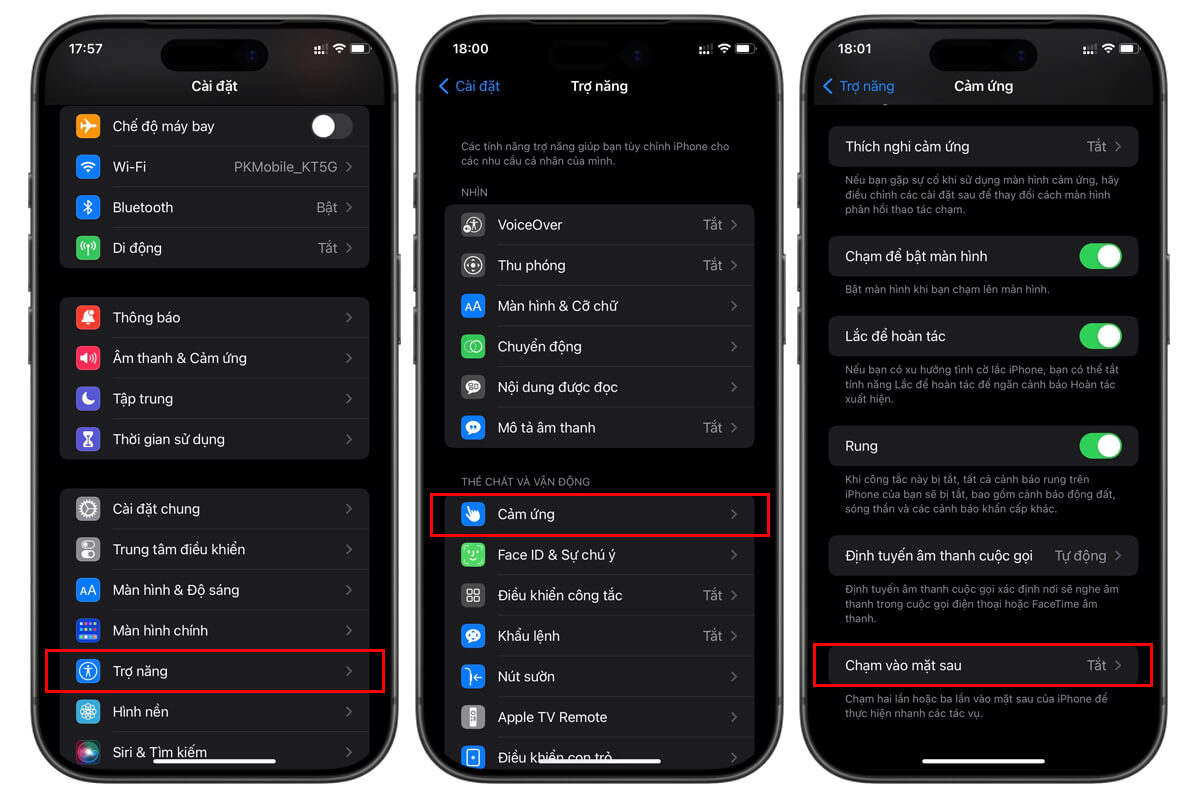 5 tính năng ẩn trên iPhone bạn nên thử ngay - Hình 4 Biến mặt lưng iPhone thành nút tắt