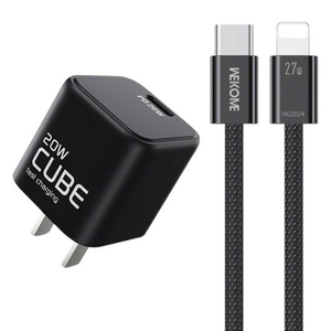 Sạc nhanh Wekome kèm cáp Type C - Lightning PD 20W WU-30