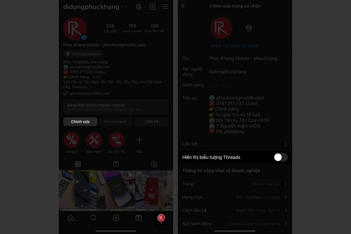 Cách ẩn lối tắt Threads trong Instagram một cách đơn giản và hiệu quả - Hình 1 Cách ẩn lối tắt Threads trong Instagram - Hình 1