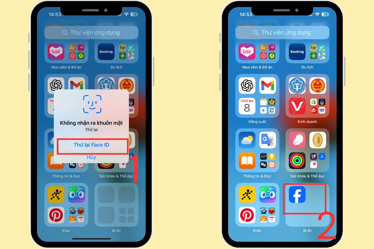 Cách ẩn và khóa ứng dụng trên iPhone, giải pháp bảo mật hiệu quả 2025 - Hình 4 Cách ẩn ứng dụng trên iPhone - Hình 4