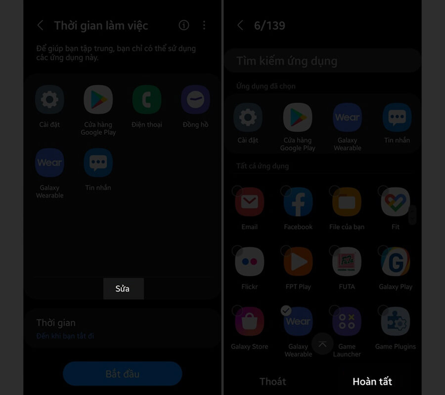Cách bật chế độ tập trung (Focus Mode) trên điện thoại Samsung - Hình 2 Cách bật chế độ tập trung (Focus Mode) trên điện thoại Samsung - Hình 2