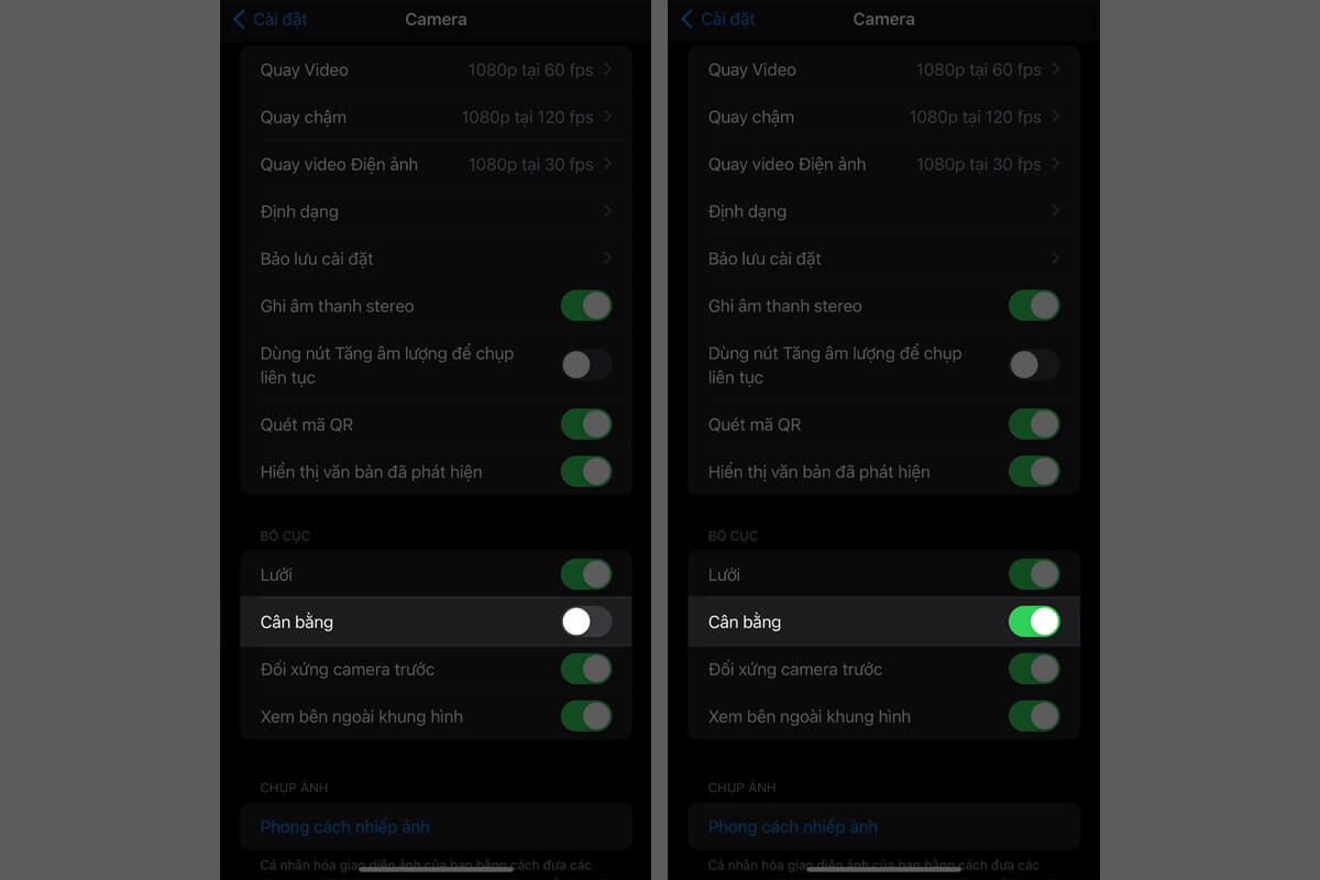 Cách bật thanh cân bằng trên iPhone - Hình 2