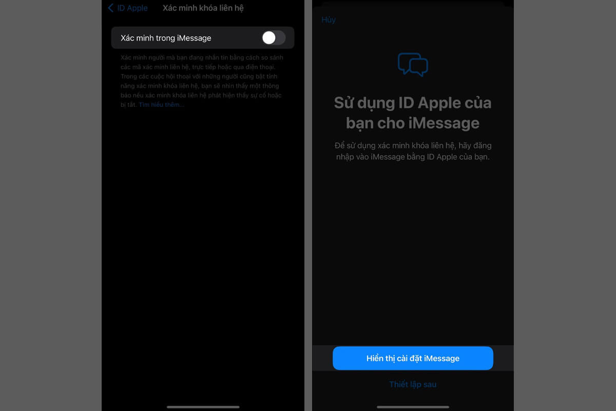 Cách bật xác minh liên hệ iMessage trên iPhone, giúp bảo vệ an toàn cho tin nhắn - Hình 2