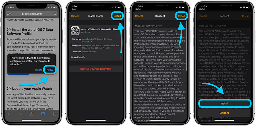 Cách cài đặt bản cập nhật watchOS 7 public beta cho Apple Watch - Hình 3 Cách cài đặt bản cập nhật watchOS 7 public beta cho Apple Watch - Hình 3