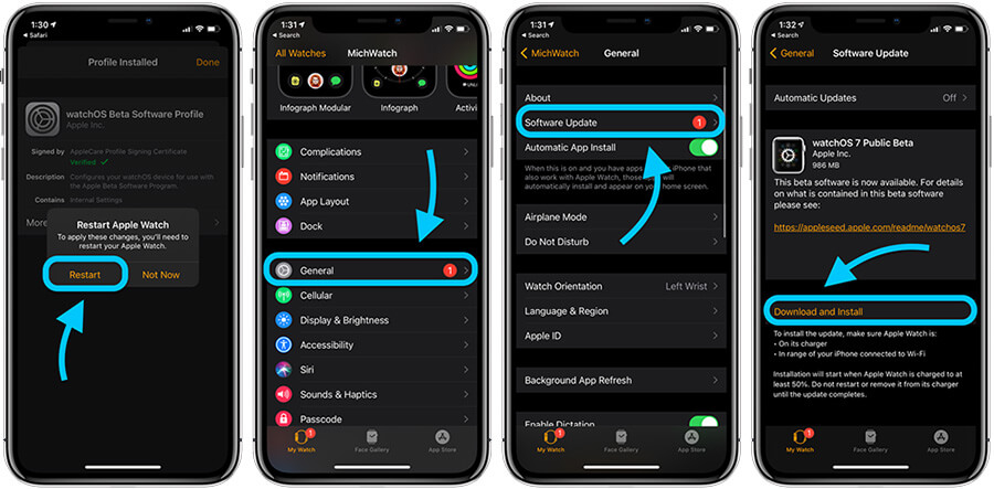 Cách cài đặt bản cập nhật watchOS 7 public beta cho Apple Watch - Hình 4 Cách cài đặt bản cập nhật watchOS 7 public beta cho Apple Watch - Hình 4