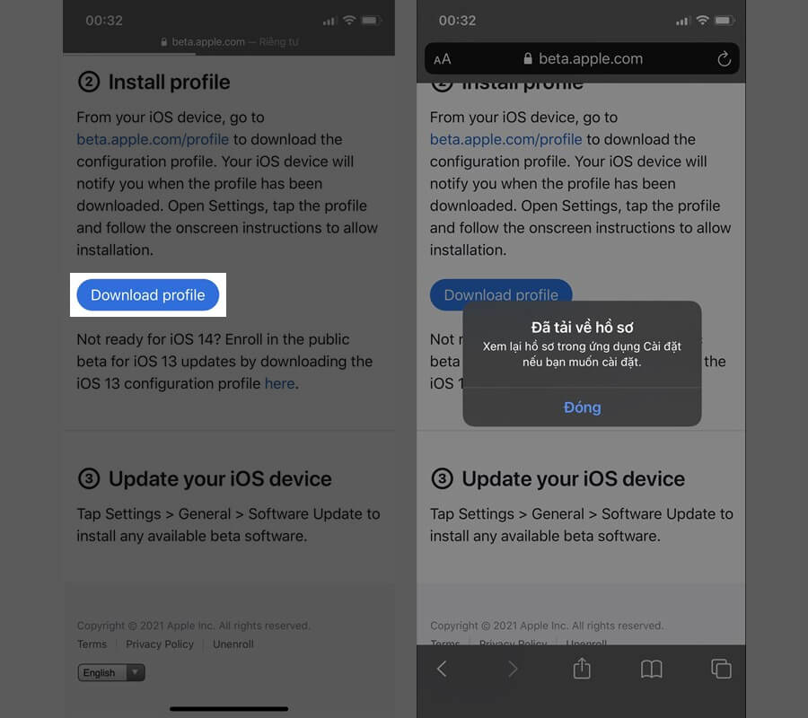 Cách cập nhật iOS 14.6 Beta 3 với nhiều tính năng mới, hiệu năng mượt mà ổn định nhất - Hình 3 Cách cập nhật iOS 14.6 Beta 3 với nhiều tính năng mới, hiệu năng mượt mà ổn định nhất - Hình 3