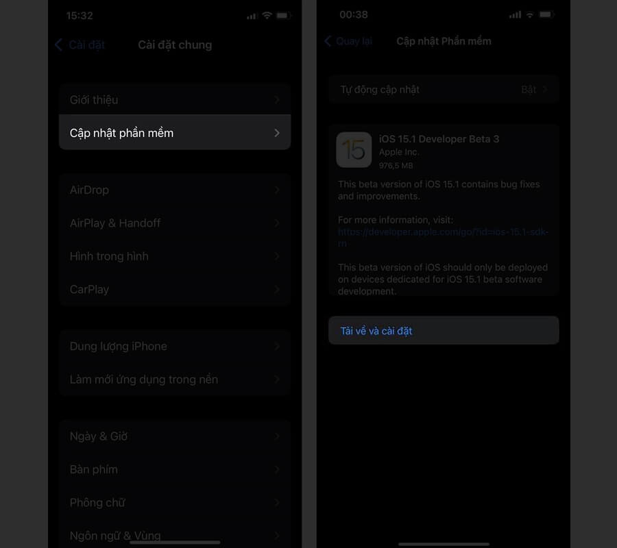 Cách cập nhật iOS 15.1 Beta 3 để trải nghiệm tính năng quay video mới trên iPhone - Hình 6 Cách cập nhật iOS 15.1 Beta 3 để trải nghiệm tính năng quay video mới trên iPhone - Hình 6