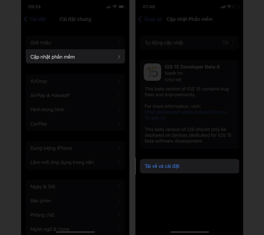 Cách cập nhật iOS 15 Beta 8 trên iPhone, cho bạn trải nghiệm trình duyệt mới mượt mà hơn - Hình 7
