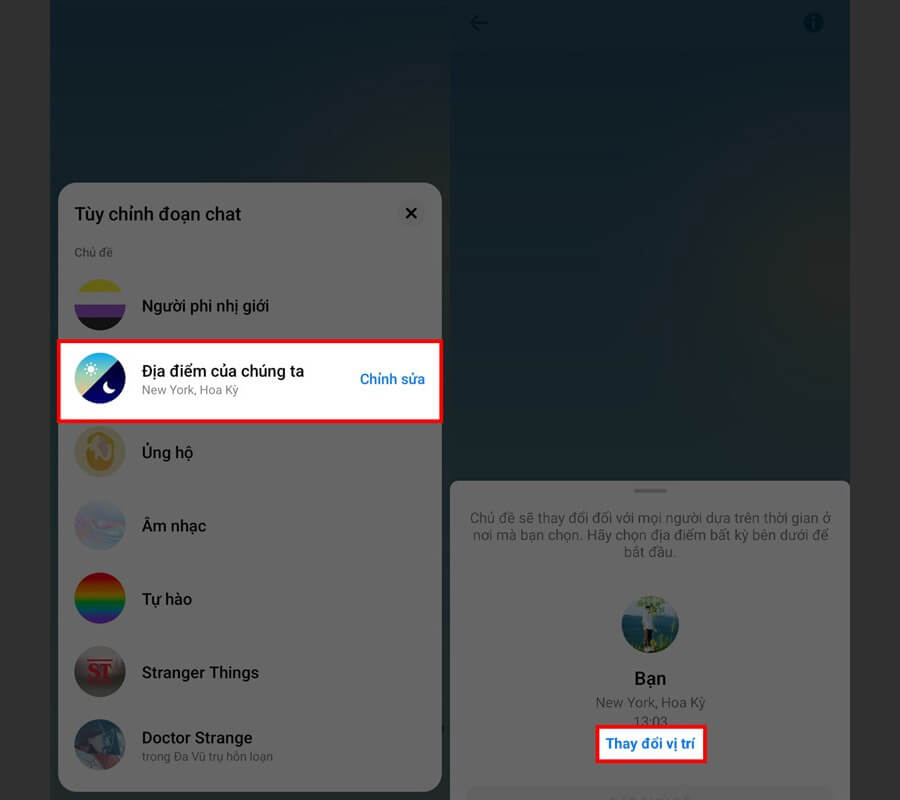Cách chỉnh theme Messenger đổi màu theo thời gian dựa vào địa điểm - Hình 2 Cách chỉnh theme Messenger đổi màu theo thời gian dựa vào địa điểm - Hình 2