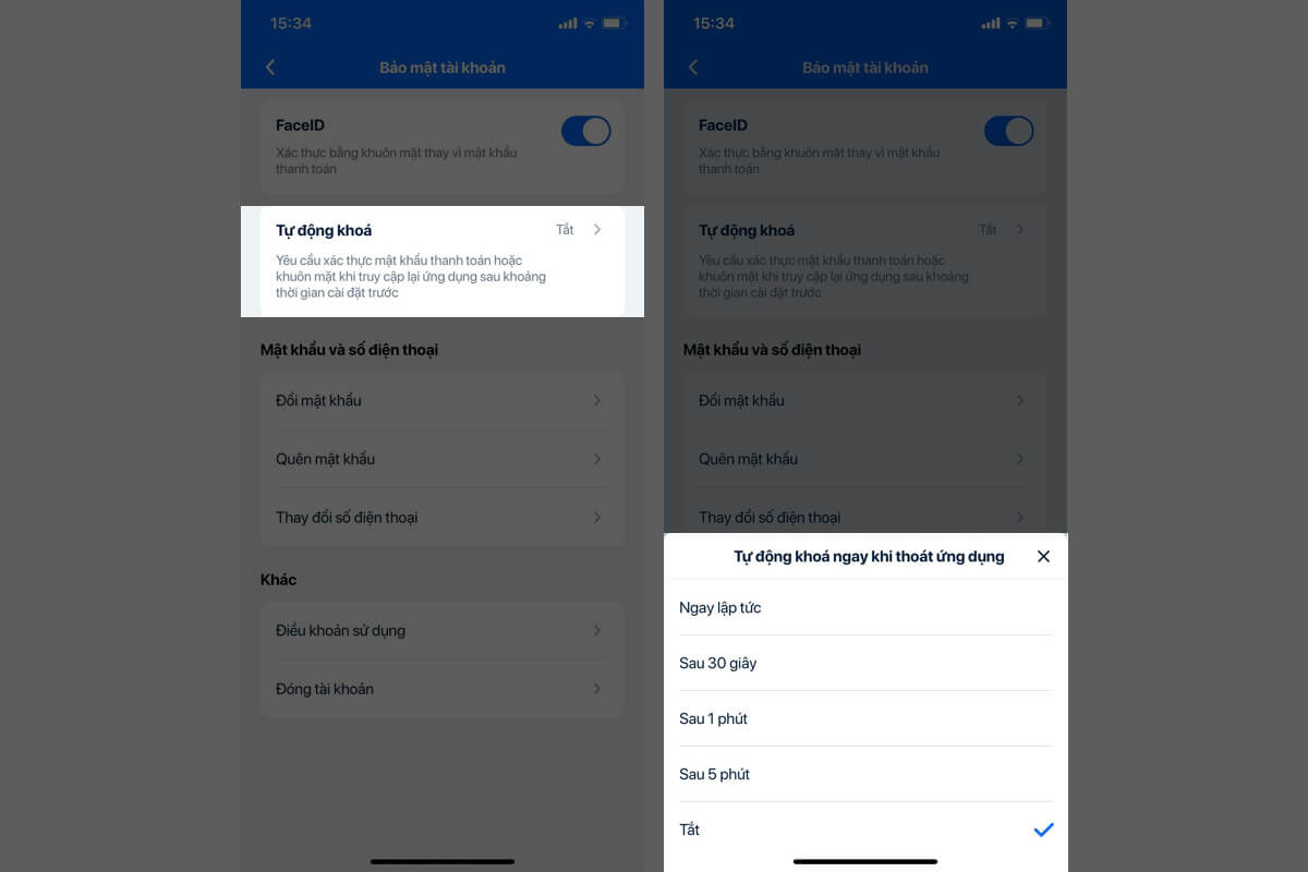 Cách chỉnh thời gian khóa ZaloPay để bảo vệ tài khoản hiệu quả nhất - Hình 2