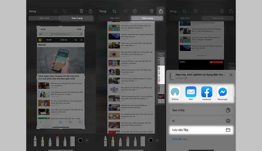 Cách chụp ảnh màn hình toàn trang trên iPhone dễ như ăn cháo - Hình 2