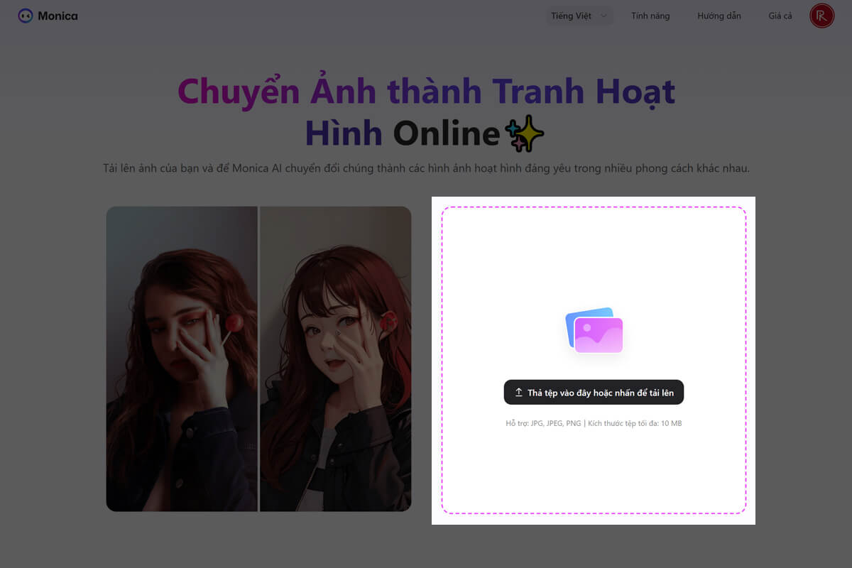 Cách dùng Monica AI chuyển ảnh miễn phí - Hình 3 Cách dùng Monica AI chuyển ảnh miễn phí - Hình 3