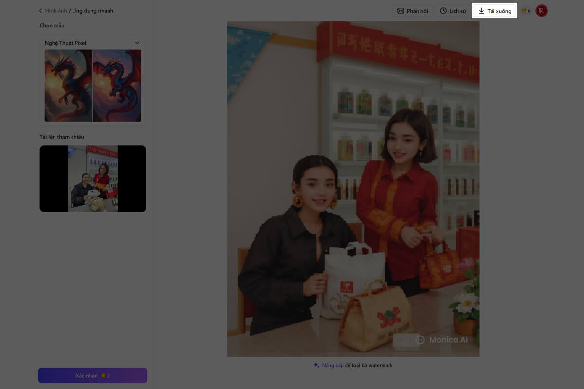 Cách dùng Monica AI chuyển ảnh miễn phí - Hình 6 Cách dùng Monica AI chuyển ảnh miễn phí - Hình 6