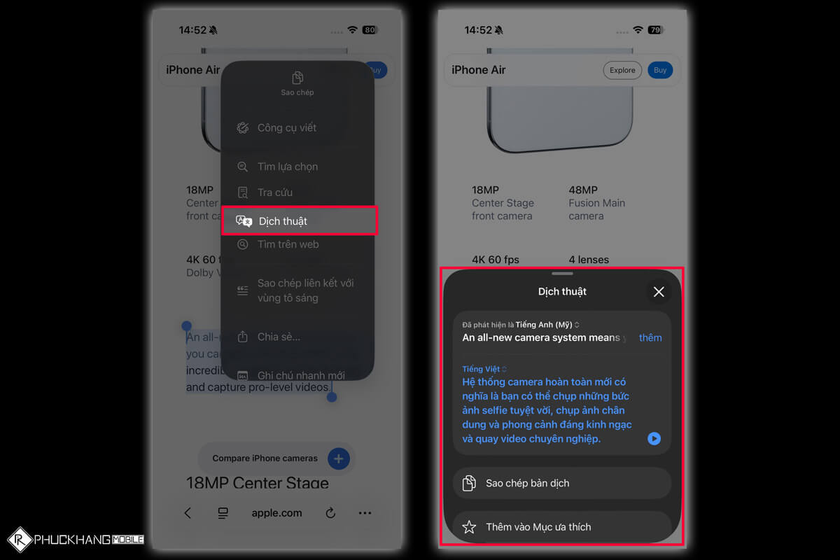 Cách dịch văn bản trên iPhone bằng Apple Intelligence - Hình 2 Cách dịch văn bản trên iPhone bằng Apple Intelligence - Hình 2