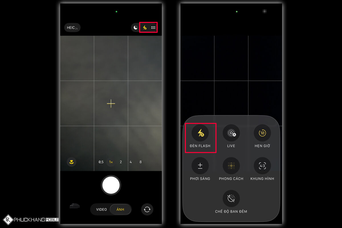 Cách chỉnh đèn Flash khi chụp ảnh trên iPhone