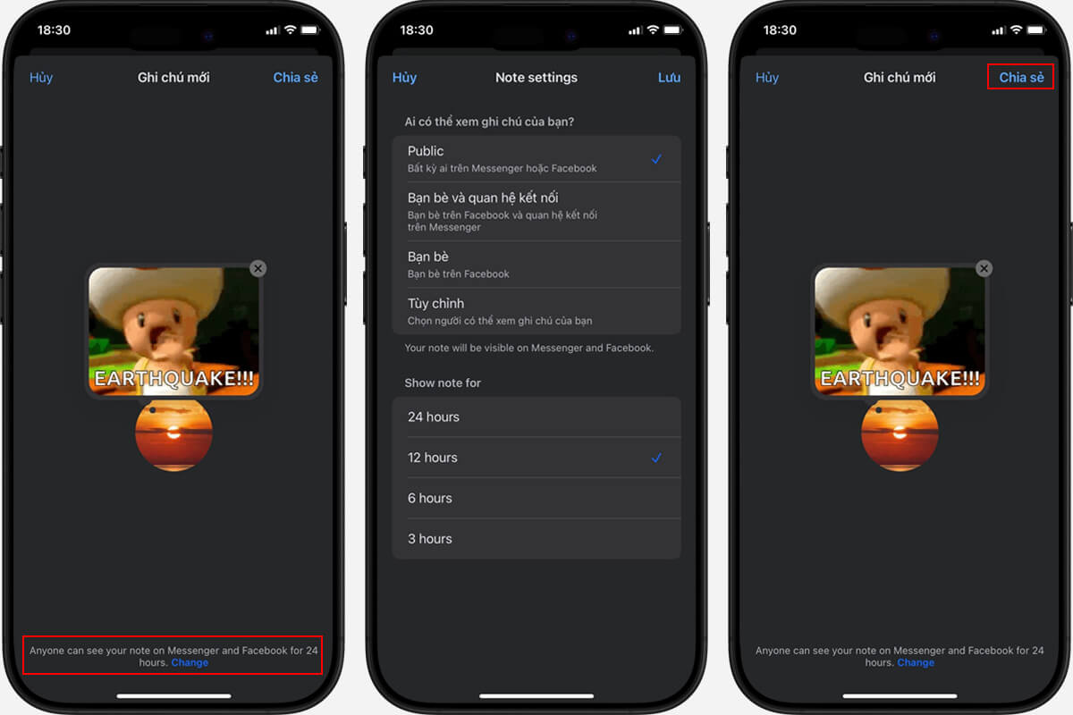 Hướng dẫn cách đổi thời gian ghi chú Messenger cách đổi thời gian ghi chú Messenger