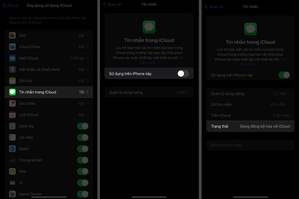 Cách đồng bộ tin nhắn lên iCloud để tránh bị mất thông tin - Hình 2 Cách đồng bộ tin nhắn lên iCloud để tránh bị mất thông tin - Hình 2