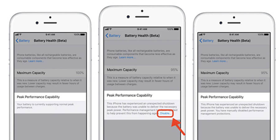 Pin iFixit sẽ không tận dụng được tính năng Battery Health của iOS 11.3 trở về sau.