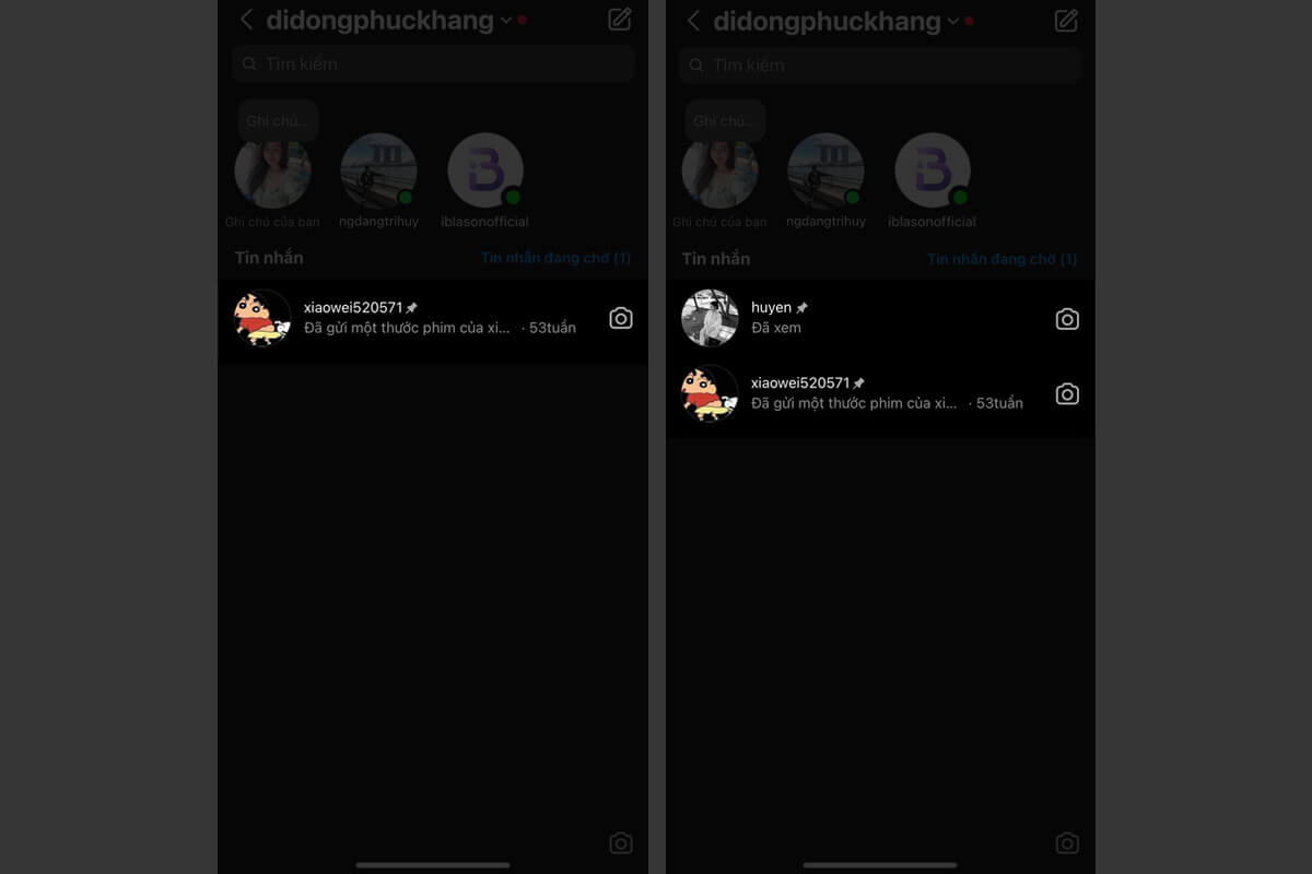 Cách ghim cuộc trò chuyện Instagram trong vòng một nốt nhạc - Hình 2 Cách ghim cuộc trò chuyện Instagram - Hình 2
