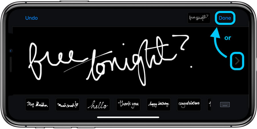 Cách gửi tin nhắn bằng chữ viết tay trên iPhone - Hình 2 Cách gửi tin nhắn bằng chữ viết tay trên iPhone - Hình 2