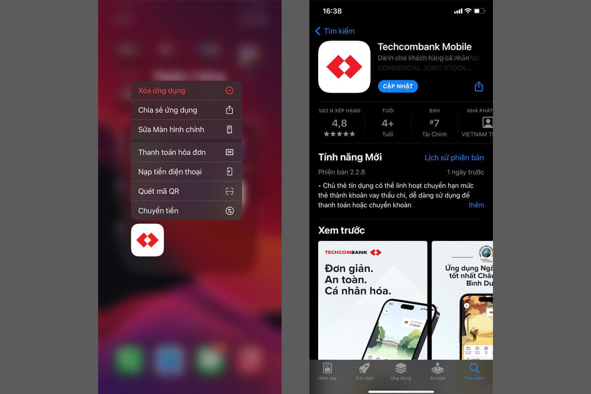 Cách khắc phục lỗi ứng dụng ngân hàng trên iOS 18 siêu đơn giản - Hình 2 Cách khắc phục lỗi ứng dụng ngân hàng trên iOS 18 - Hình 2