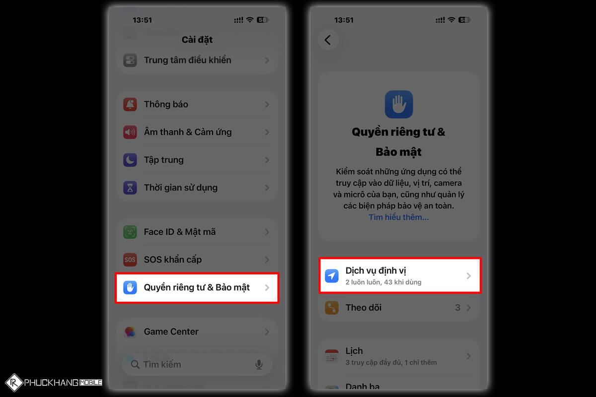 Tắt định vị khi không cần thiết trên iOS 26 Tắt định vị khi không cần thiết trên iOS 26